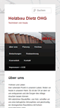 Mobile Screenshot of dietz-holzbau.de
